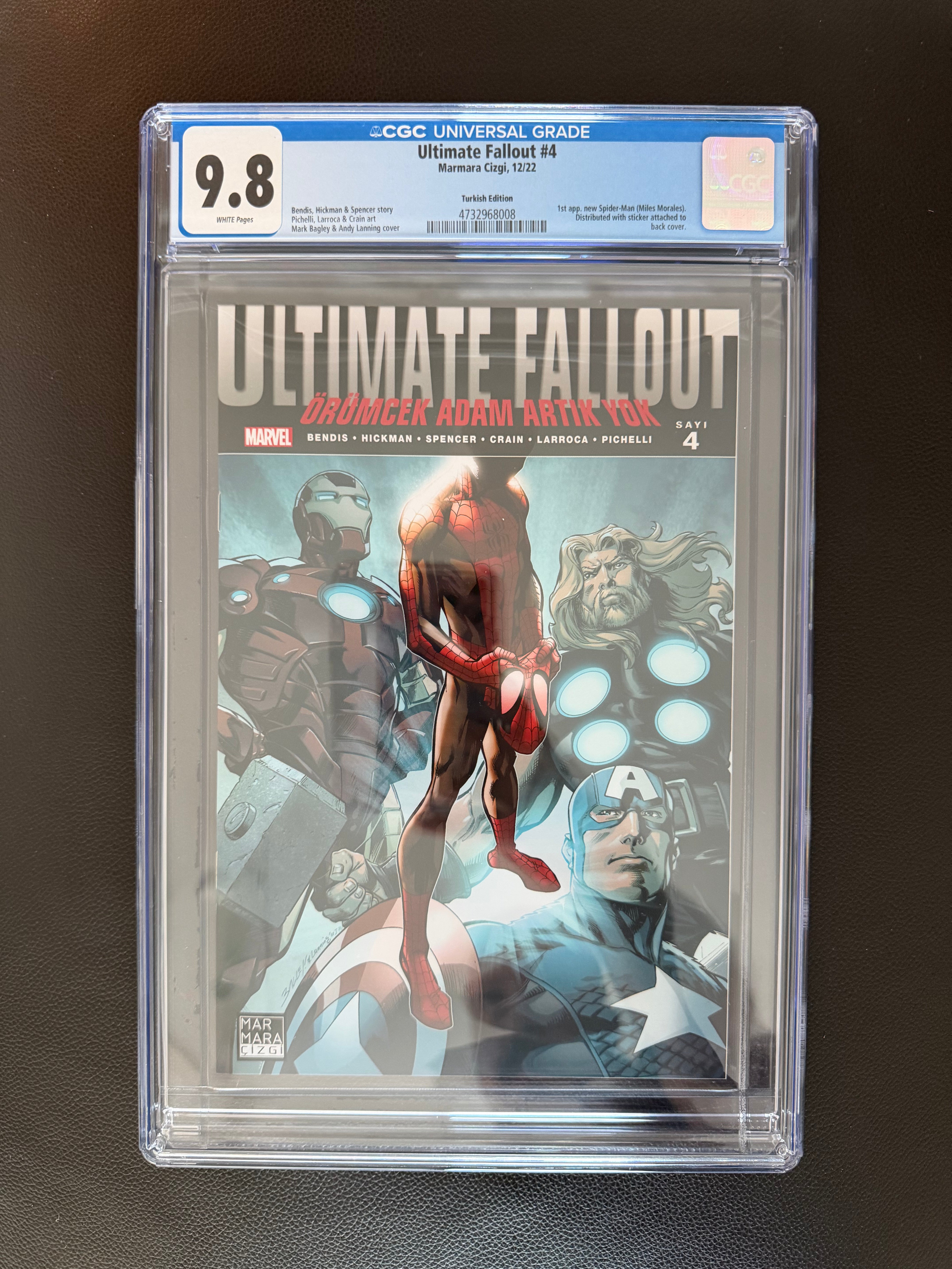 Ultimate Fallout #4 Turkish Edition CGC 9.8 – First Appearance of Miles Morales