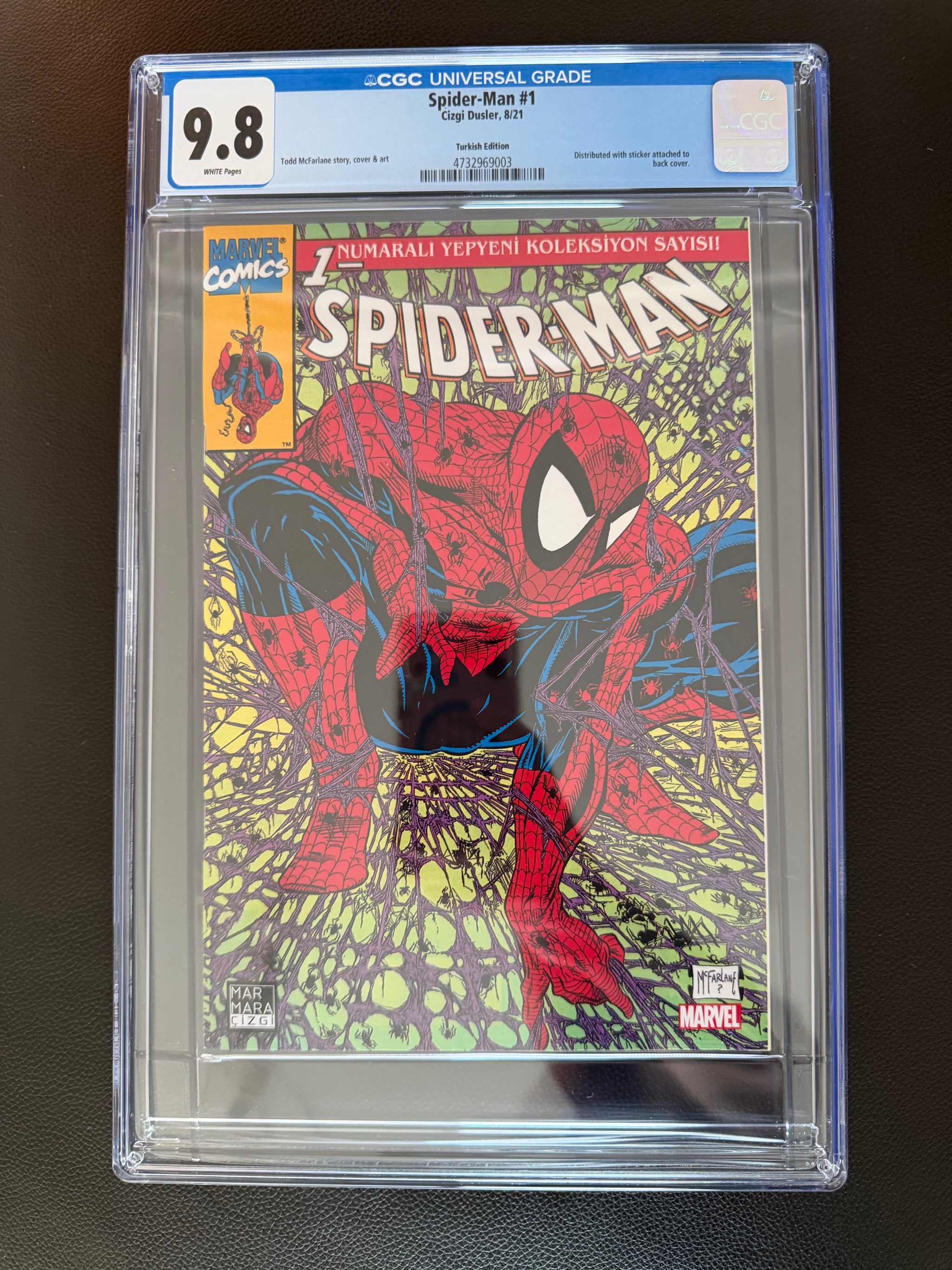 Spider-Man #1 (McFarlane) Turkish Edition CGC 9.8 – Todd McFarlane Story, Cover & Art