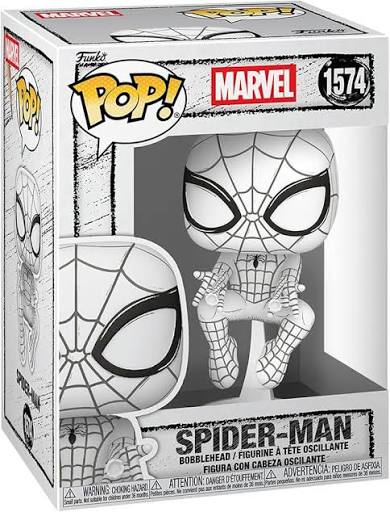 Funko Pop! Marvel Spider-Man Sketched Collectible Figure
