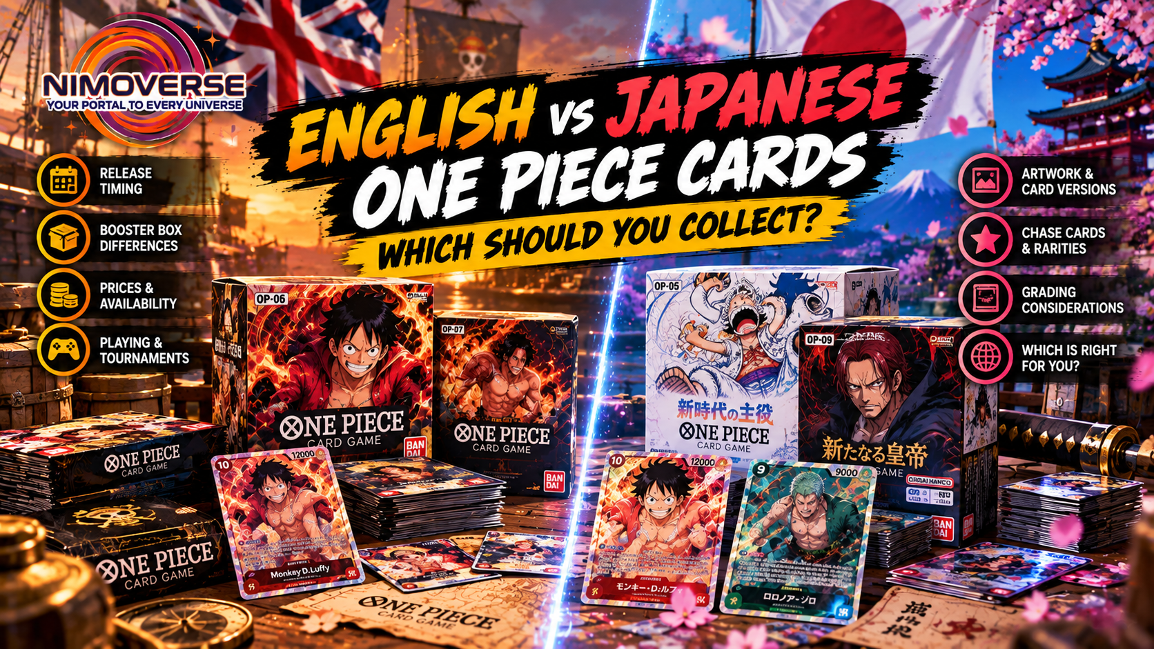 English vs Japanese One Piece Cards: Which Should You Collect?