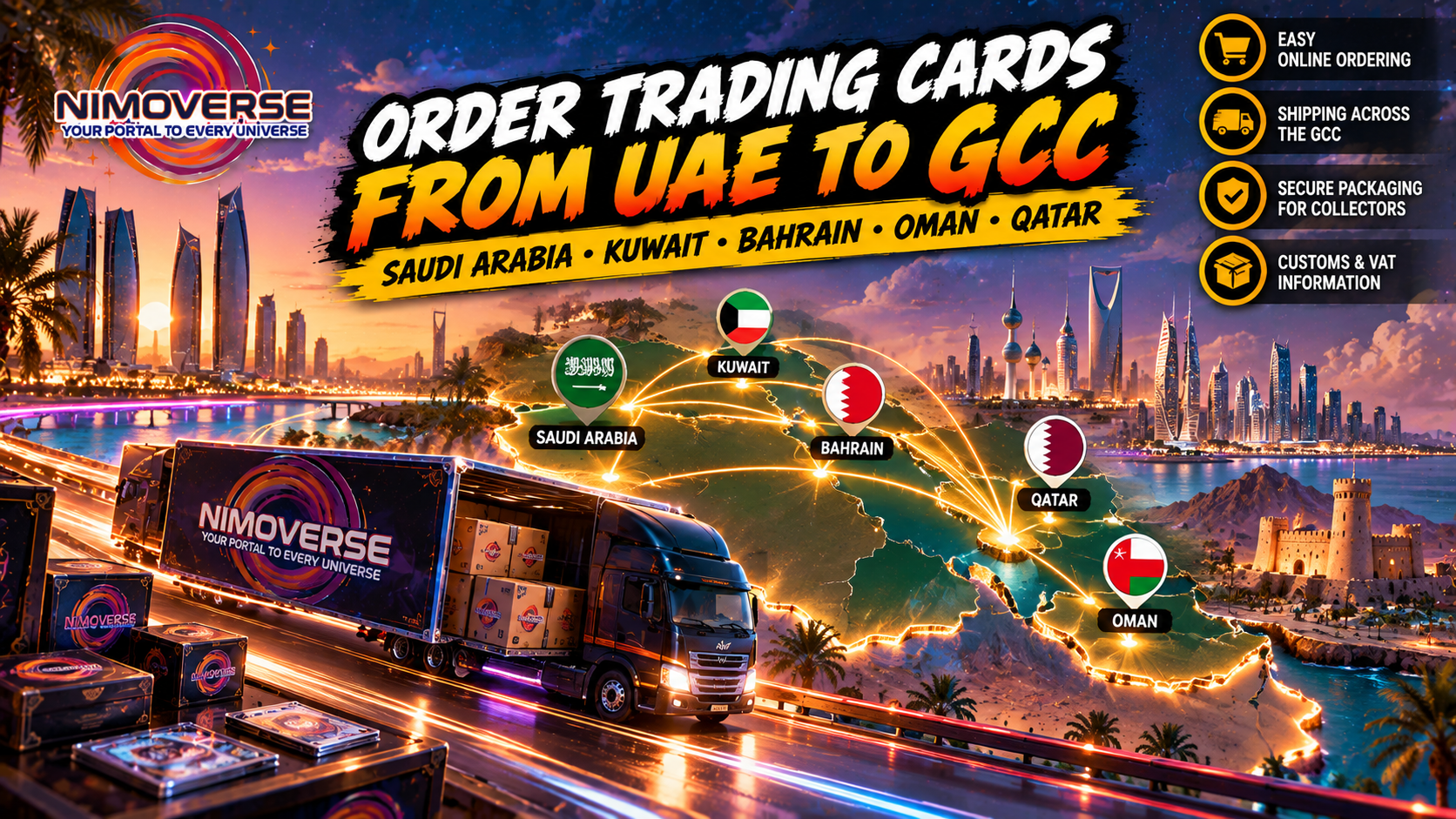How to Order Trading Cards from UAE to GCC Countries