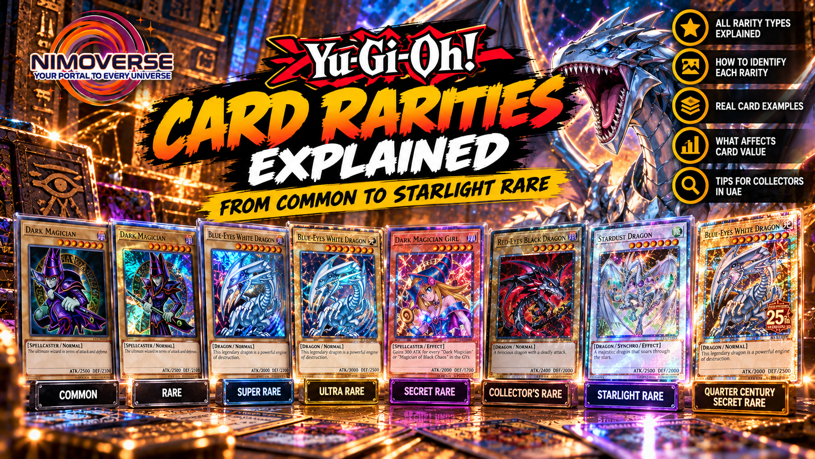 Yu-Gi-Oh! Card Rarities Explained: Secret, Ultra, Collector's, Starlight & More