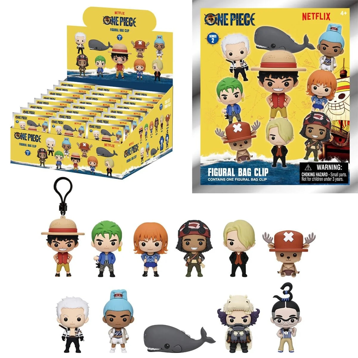 Monogram: One Piece Netflix 3D Foam Bag Clip (Series 2) - Blind box