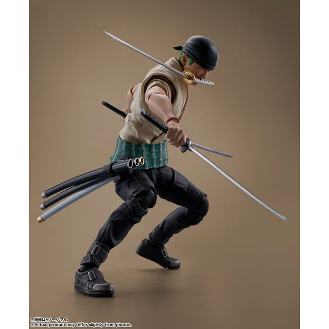 S.H.FIGUARTS ONE PIECE: A NETFLIX SERIES - RORONOA ZORO ACTION FIGURE BY BANDAI TAMASHII