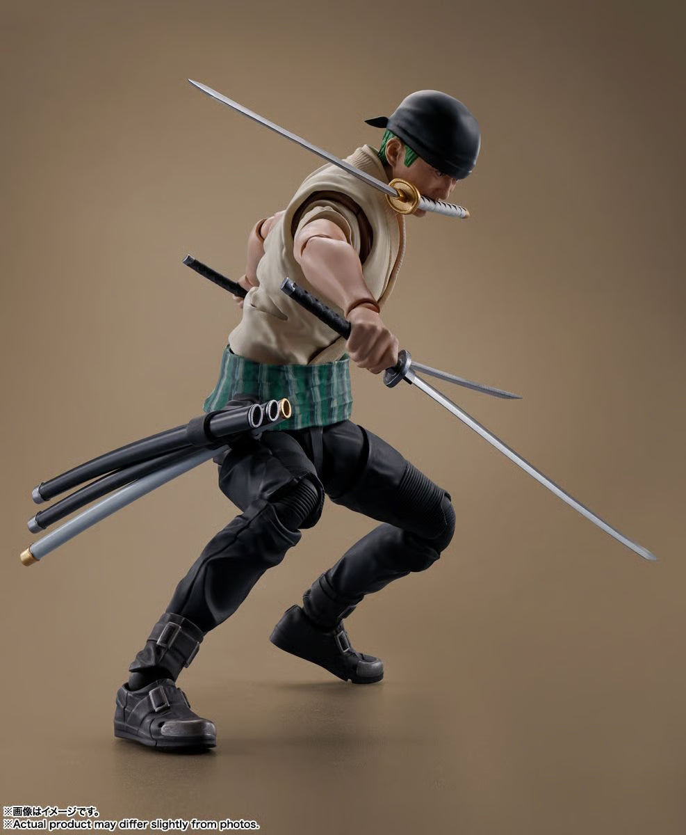 S.H.FIGUARTS ONE PIECE: A NETFLIX SERIES - RORONOA ZORO ACTION FIGURE BY BANDAI TAMASHII