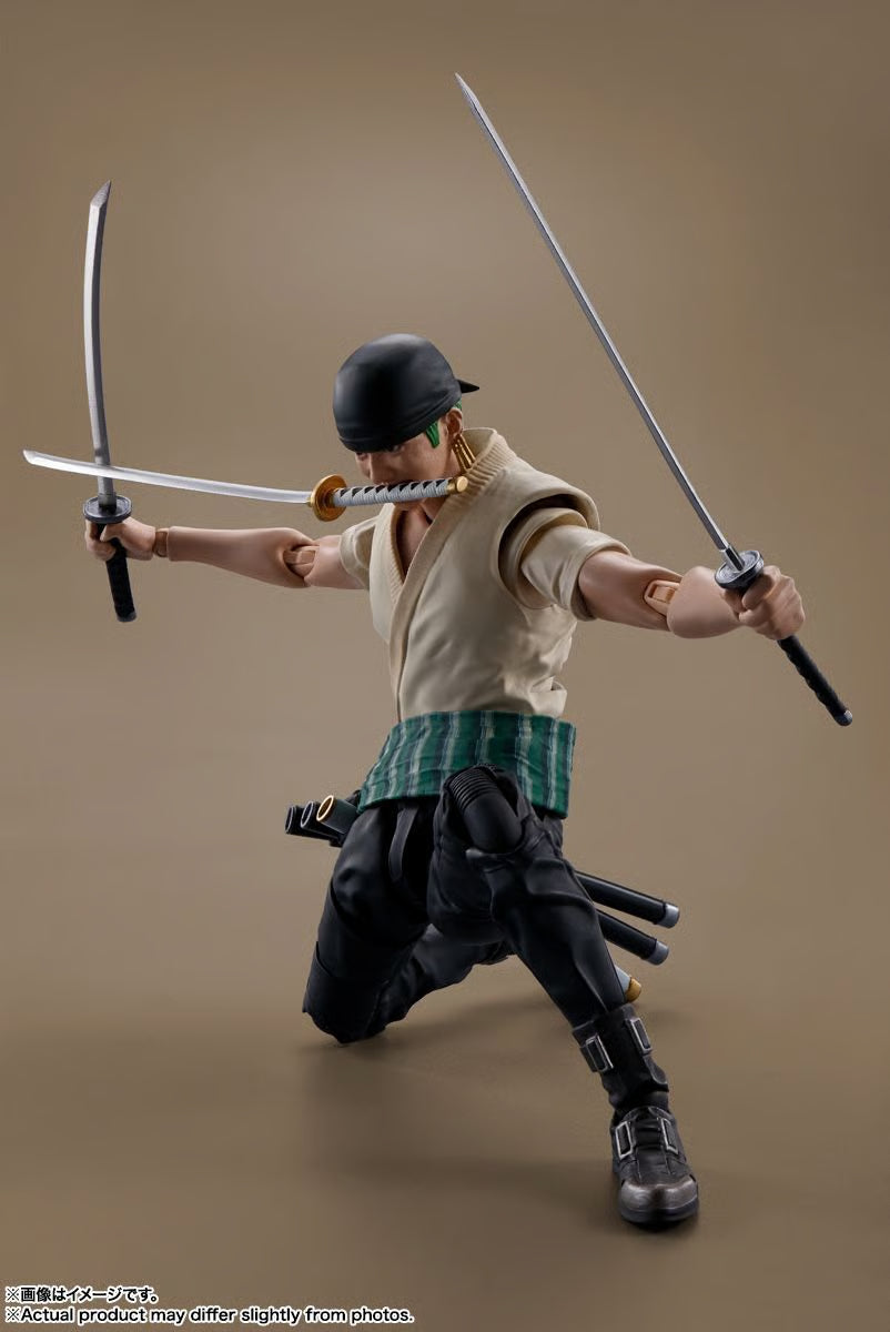 S.H.FIGUARTS ONE PIECE: A NETFLIX SERIES - RORONOA ZORO ACTION FIGURE BY BANDAI TAMASHII