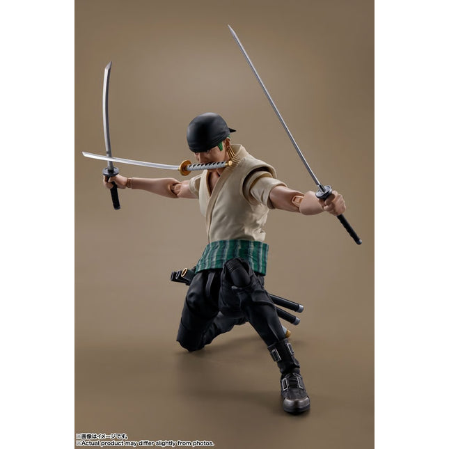 S.H.FIGUARTS ONE PIECE: A NETFLIX SERIES - RORONOA ZORO ACTION FIGURE BY BANDAI TAMASHII