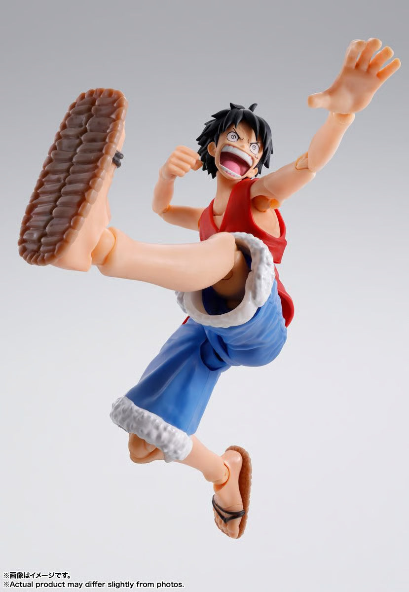 S.H.FIGUARTS MONKEY D. LUFFY – ROMANCE DAWN 1/12 SCALE ACTION FIGURE BY BANDAI TAMASHII