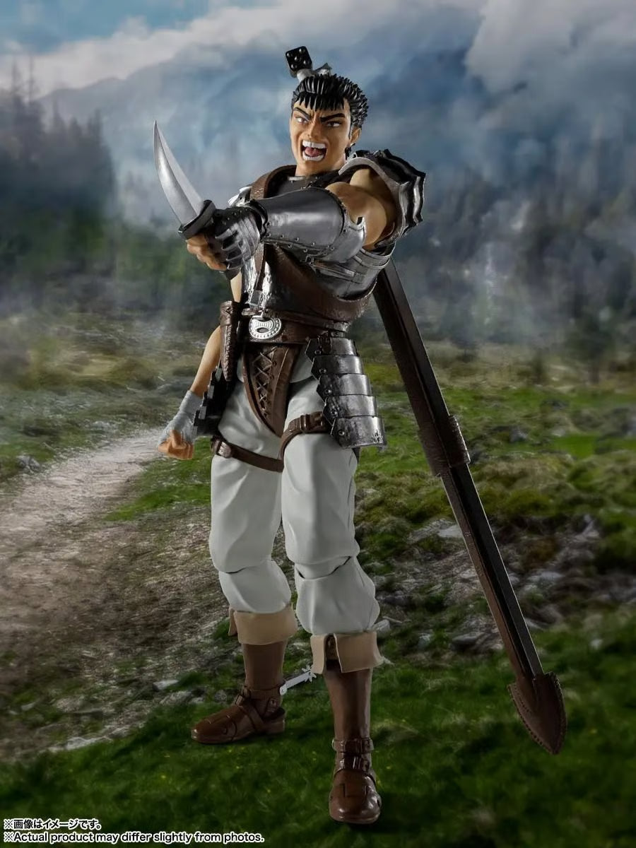S.H.FIGUARTS BERSERK - GUTS (BAND OF THE HAWK) 1/12 SCALE ACTION FIGURE BY BANDAI TAMASHII