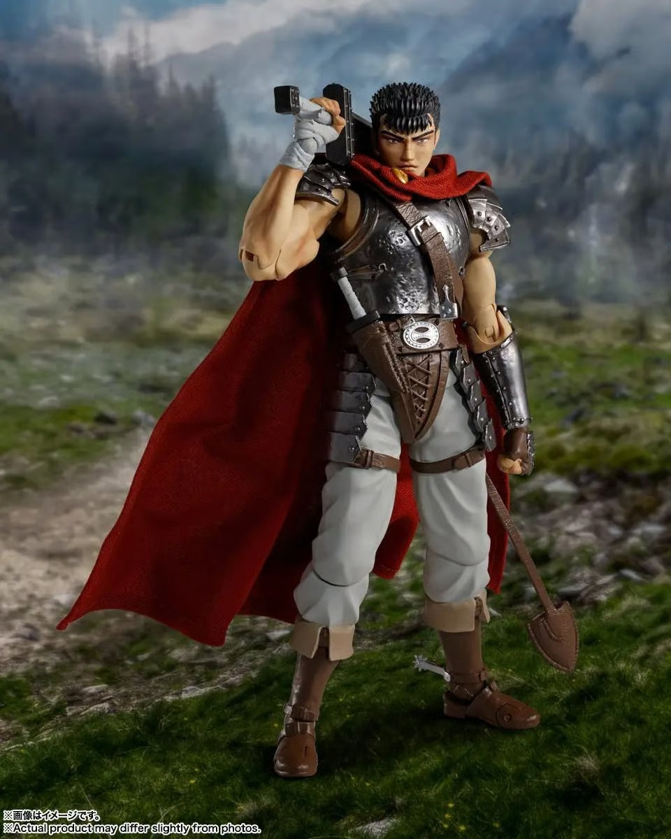 S.H.FIGUARTS BERSERK - GUTS (BAND OF THE HAWK) 1/12 SCALE ACTION FIGURE BY BANDAI TAMASHII
