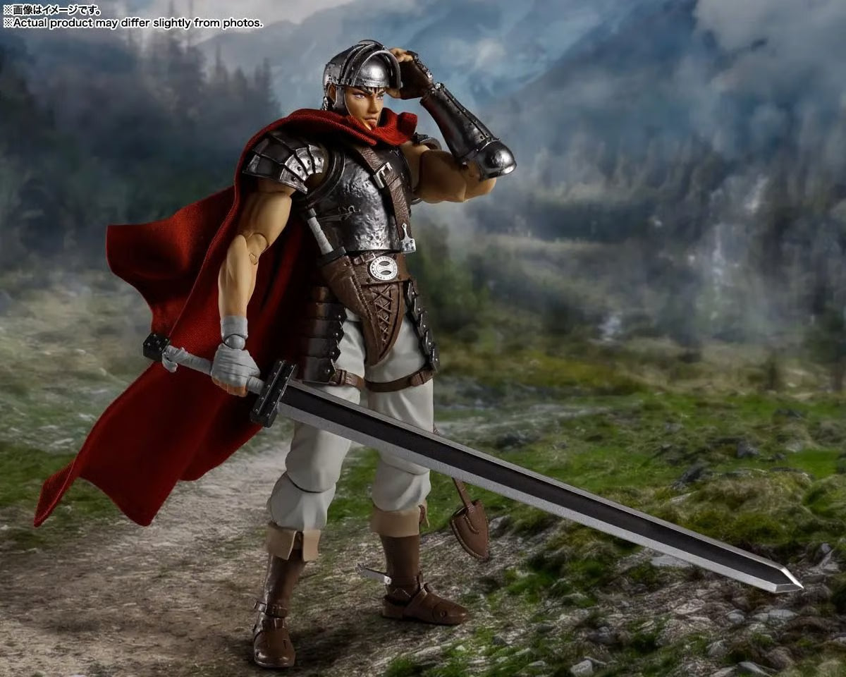 S.H.FIGUARTS BERSERK - GUTS (BAND OF THE HAWK) 1/12 SCALE ACTION FIGURE BY BANDAI TAMASHII