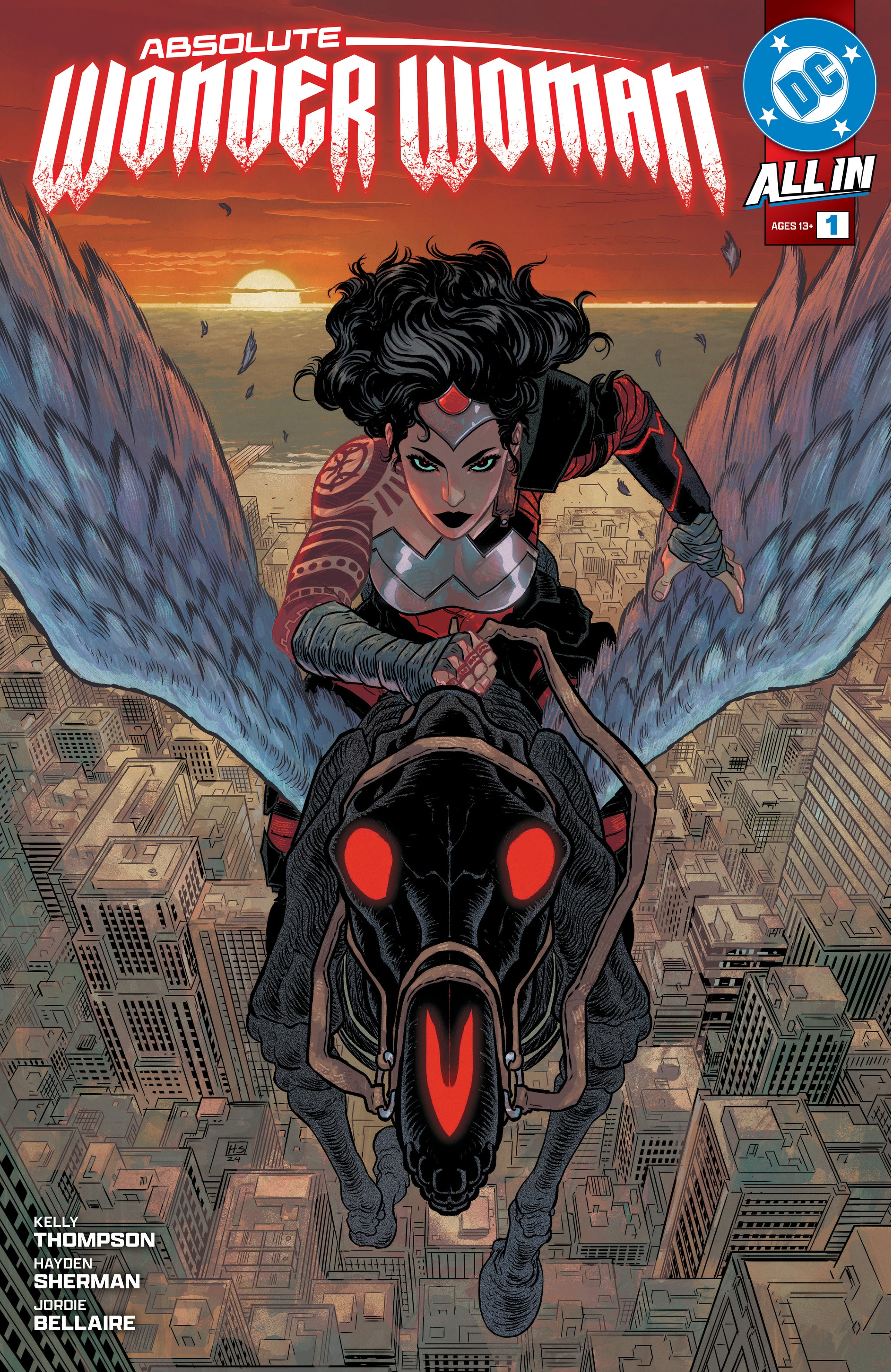 ABSOLUTE WONDER WOMAN #1 CVR A BY HAYDEN SHERMAN & JORDIE BELLAIRE (FOMO Books)