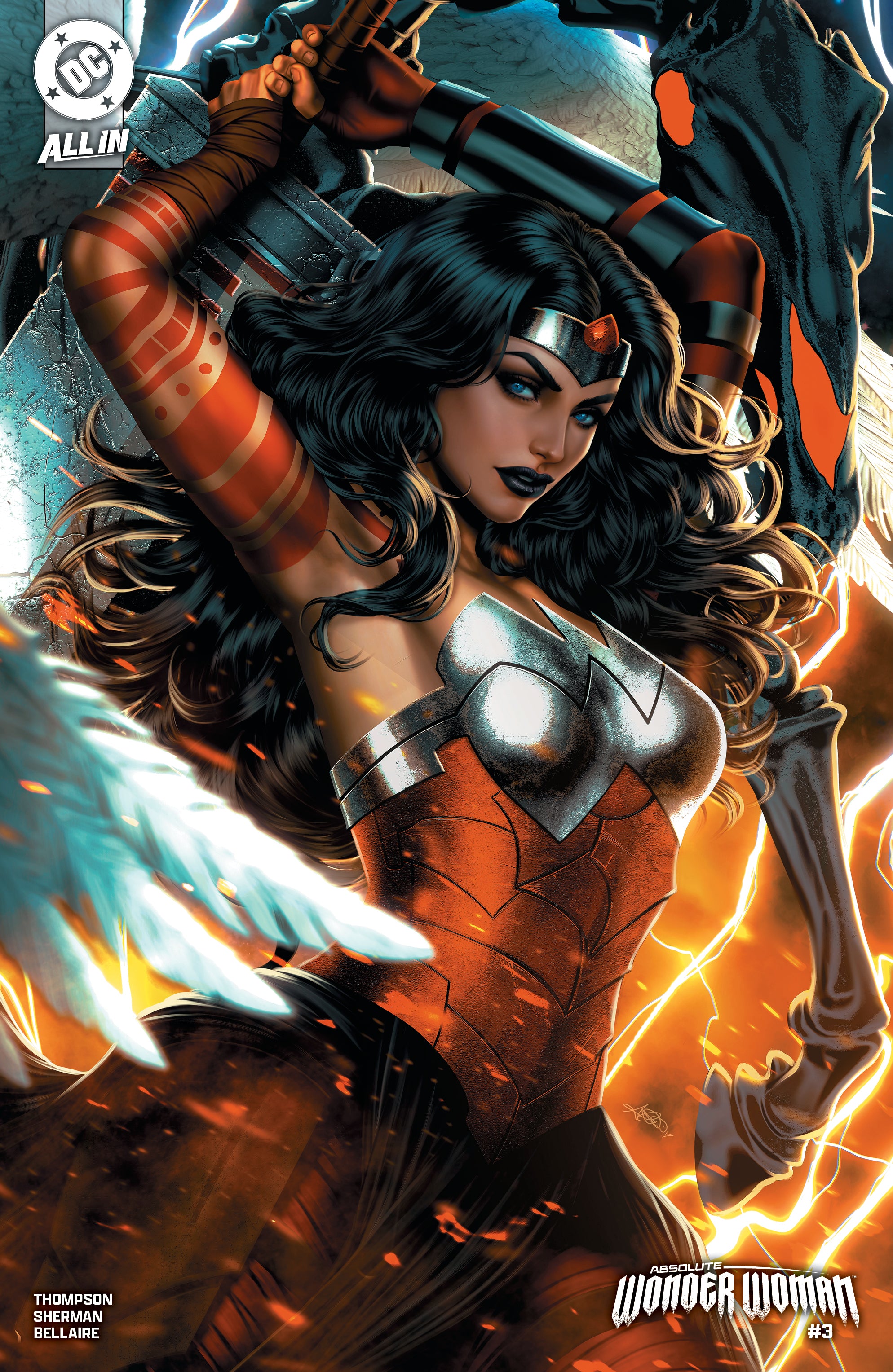 ABSOLUTE WONDER WOMAN #3 CVR B ARIEL DIAZ CARD STOCK VAR (English)