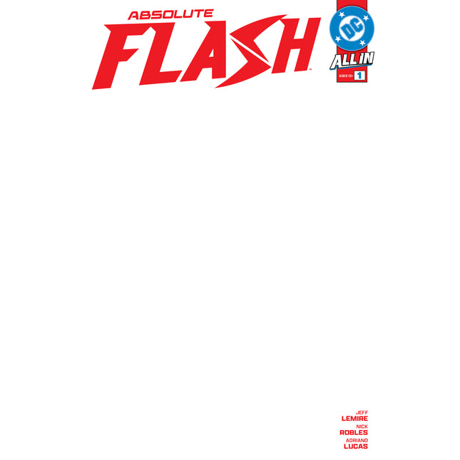 ABSOLUTE FLASH #1 BLANK COVER