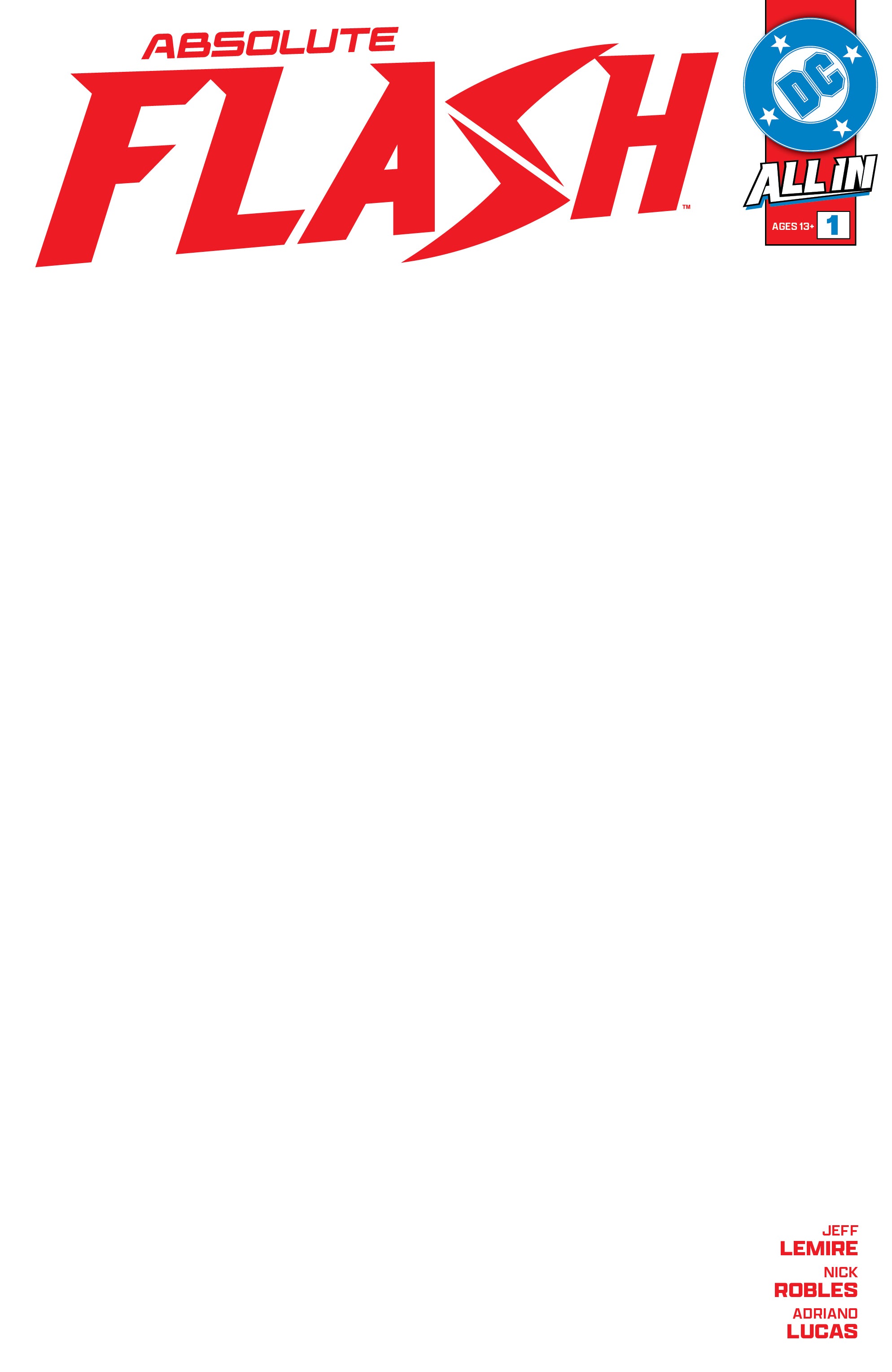 ABSOLUTE FLASH #1 BLANK COVER