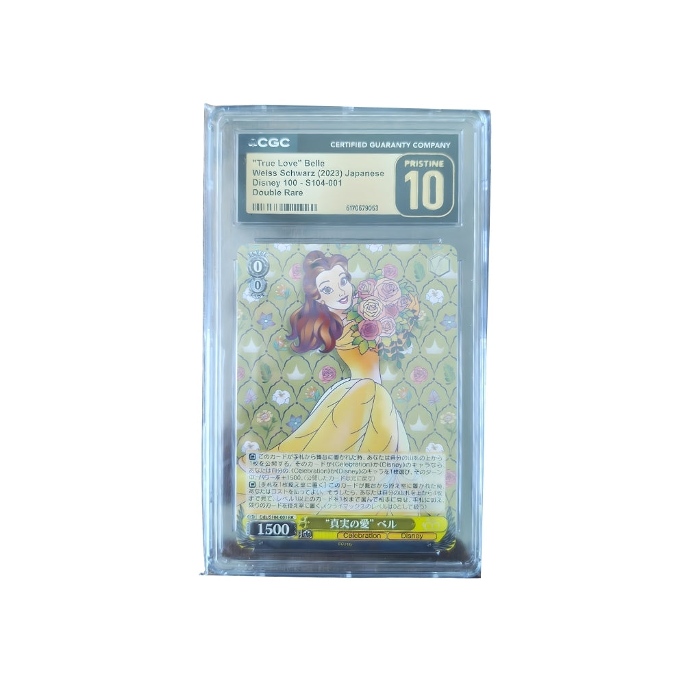 Belle Beauty and The Beast S104-001 JP - Weiss Schwarz Disney 100 - CGC Pristine 10