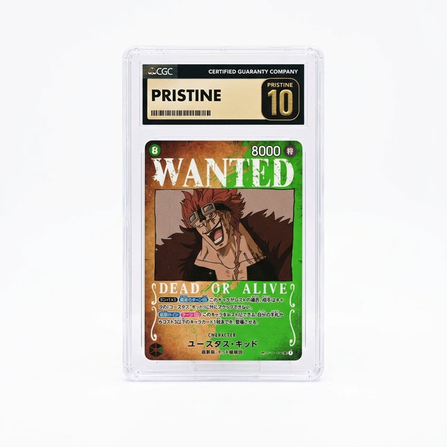 "Eustass""Captain""Kid (Wanted Poster)" OP01-051 JP - CGC Pristine 10