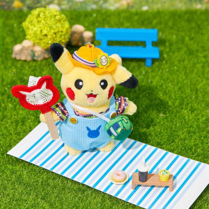 Olive Young x Pokemon - Overall Outfit Pikachu Plush Keychain