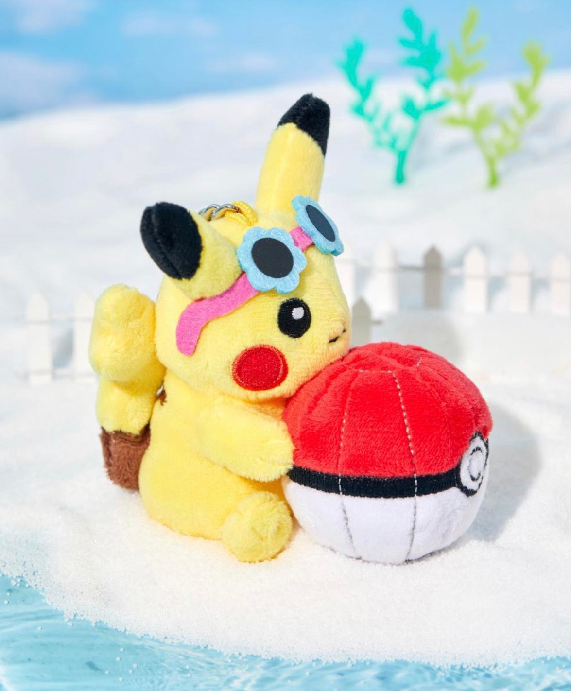 Olive Young x Pokemon - Sunglasses Pikachu Plush Keychain