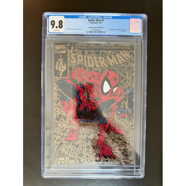 Spider-Man #1 (McFarlane) Gold Edition Turkish Edition CGC 9.8 – Todd McFarlane Story, Cover & Art