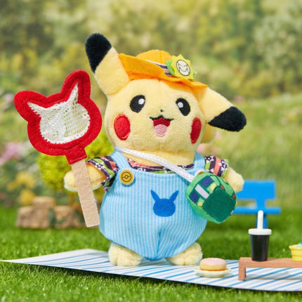 Olive Young x Pokemon - Overall Outfit Pikachu Plush Keychain