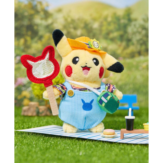 Olive Young x Pokemon - Overall Outfit Pikachu Plush Keychain