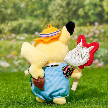 Olive Young x Pokemon - Overall Outfit Pikachu Plush Keychain