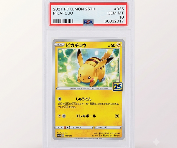 PSA 10 Pikachu 003/015 - 25th Anniversary Golden Box 2021 JP