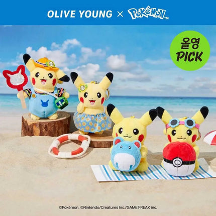 Olive Young x Pokemon - Sunglasses Pikachu Plush Keychain