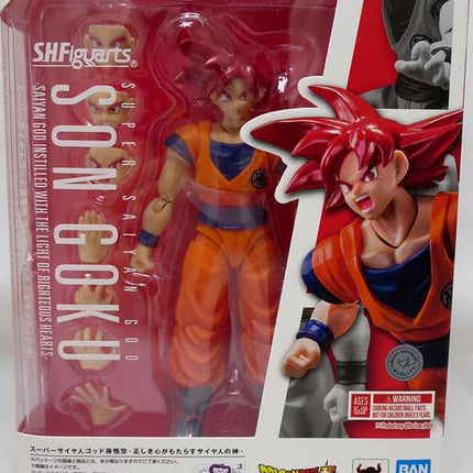 S.H. Figuarts - Dragon Ball Super - Super Saiyan God Son Goku (Saiyan God of Virtue) - 1/12 Scale PVC Action Figure