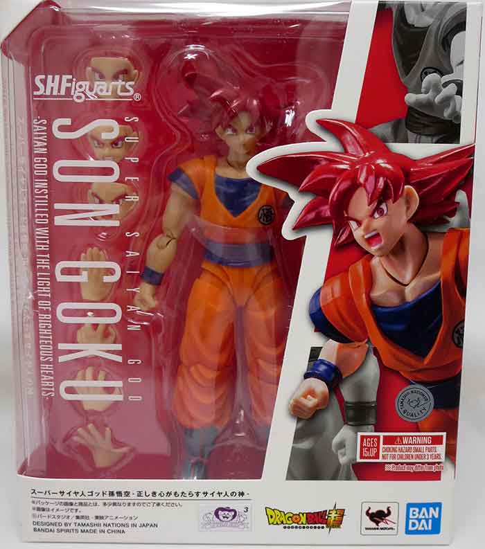 S.H. Figuarts - Dragon Ball Super - Super Saiyan God Son Goku (Saiyan God of Virtue) - 1/12 Scale PVC Action Figure