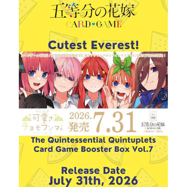Quintessential Quintuplets Card Game Vol. 7 Cutest Everest - Booster Box (JP)