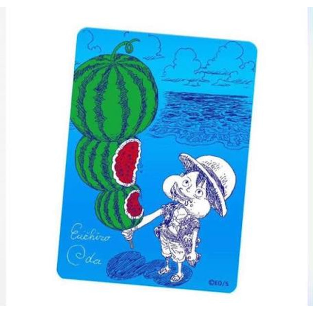 One Piece X Nastucomi 2026 Luffy “Watermelon” Metallic Promo Card