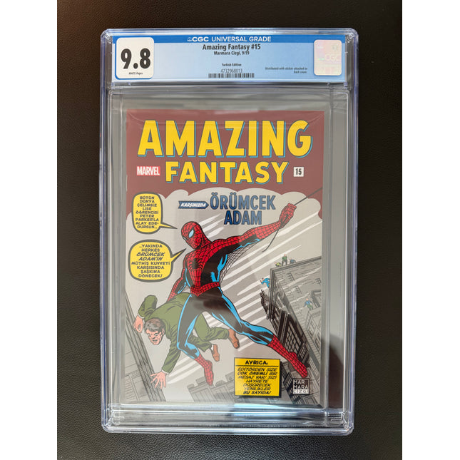 Amazing Fantasy #15 Turkish Edition CGC 9.8 – First Appearance of Spider-Man