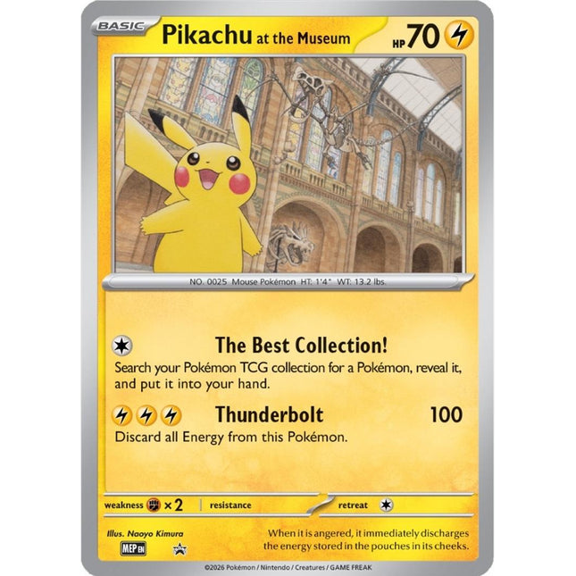 Pikachu at the Museum - Sealed Jumbo Promo Card
