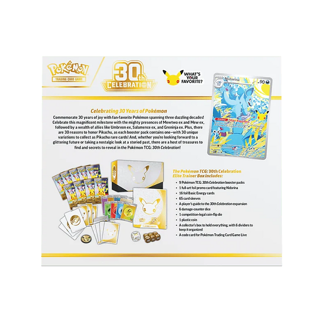 Pokémon TCG: 30th Celebration Elite Trainer Box (ETB)