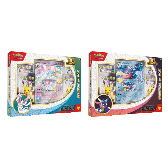 Pokémon TCG: 30th Celebration ex Box – Sylveon ex / Greninja ex