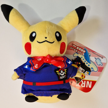 Cabin Crew Pikachu Plush (Narita Airport Exclusive)
