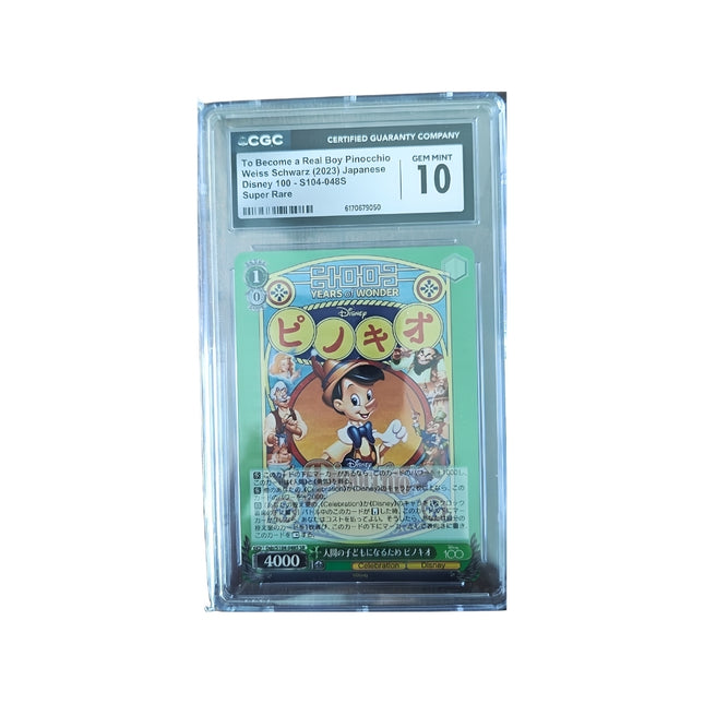 Pinocchio S104-048S JP - Weiss Schwarz Disney 100 - CGC 10