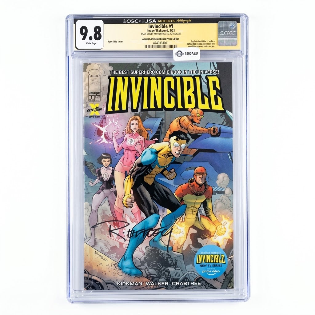 SIGNED: Invincible #1 Image/Skybound 3/21 - Ryan Ottley Authenticated Autograph CGC 9.8