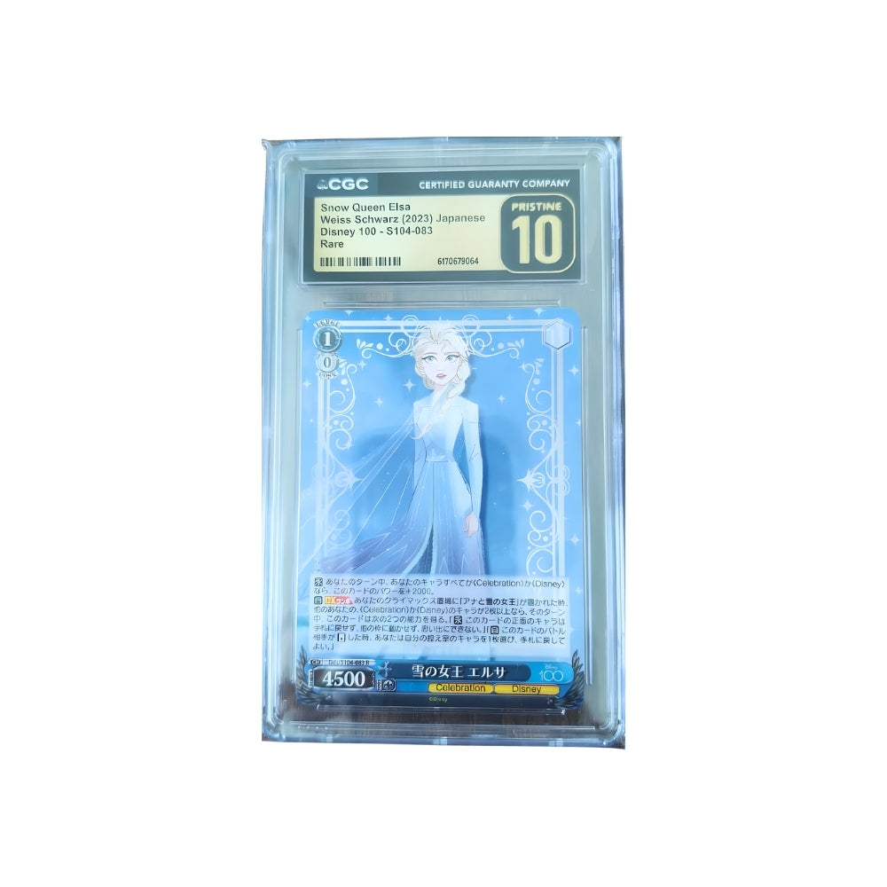 Snow Queen Elsa S104-083 JP - Weiss Schwarz Disney 100 - CGC Pristine 10