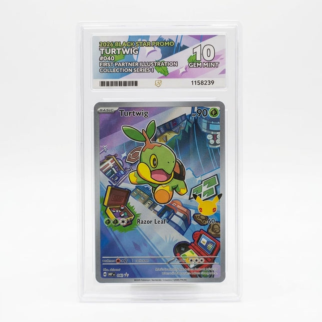 Turtwig 2026 Blackstar Promo - First Partner Series 1 - ACE 10