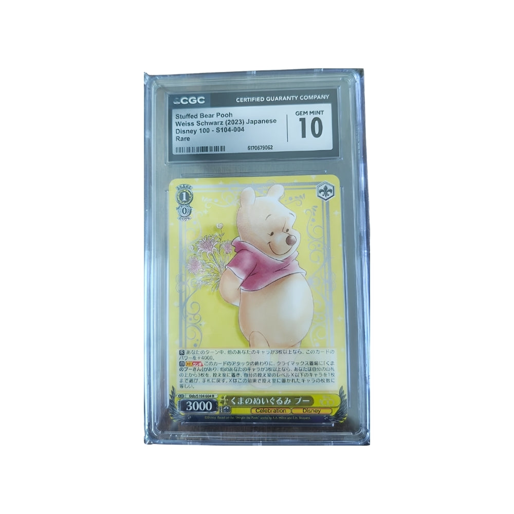Winnie The Pooh S104-004 JP - Weiss Schwarz Disney 100 - CGC 10