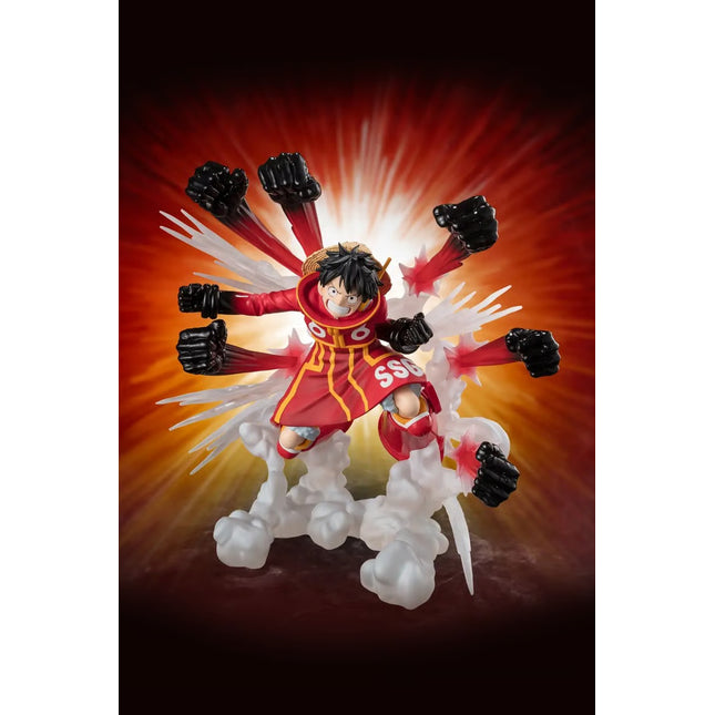 FIGUARTS ZERO [EXTRA BATTLE] MONKEY.D.LUFFY – GUM-GUM HAWK GATLING STATUE BY BANDAI TAMASHII